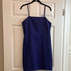 Sam Edelman Blue Sleeveless Knee-Length Dress